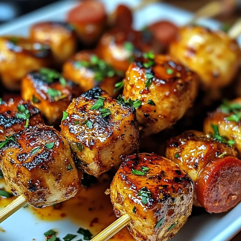 Brochettes de Poulet au Chorizo & Herbes