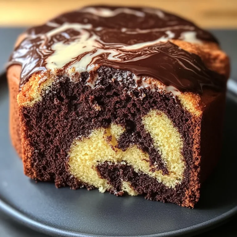 Cake Marbré Ultra Moelleux au Chocolat