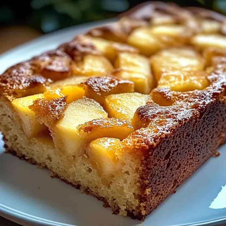 Cake aux pommes fondantes