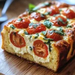 Cake moelleux tomate & mozzarella