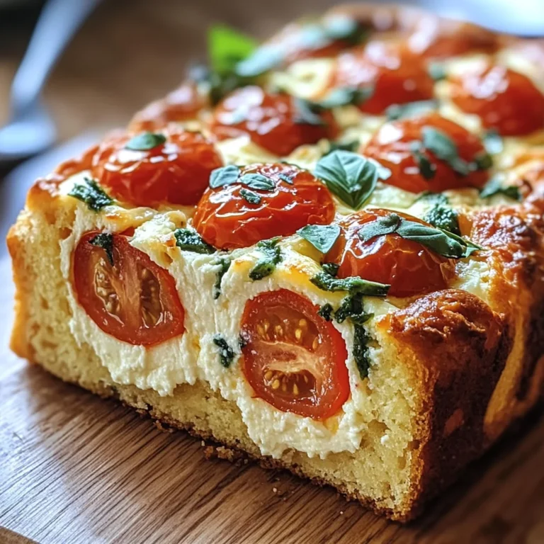 Cake moelleux tomate & mozzarella