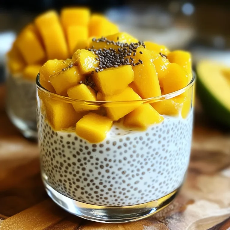 Chia coco mangue petit déj