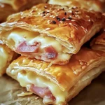 Feuilletés Croustillants au jambon de poulet et Fromage