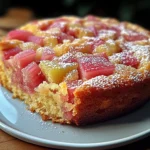 Gâteau à la rhubarbe