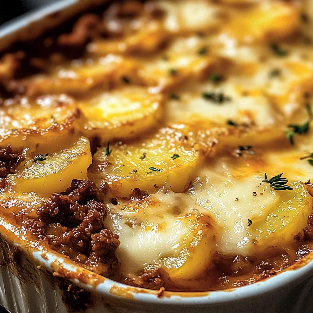 Gratin de Pommes de Terre et Bœuf Haché