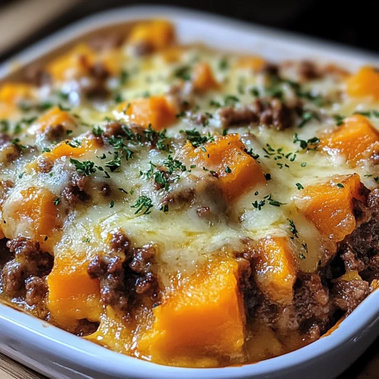 Gratin de patate douce et bœuf haché