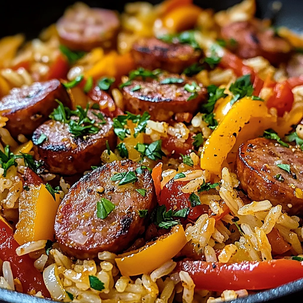 Poêlée Saucisse Riz