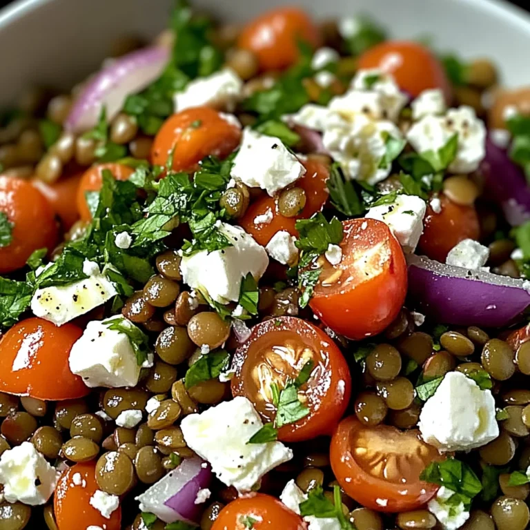 Salade Croquante de Lentilles & Feta
