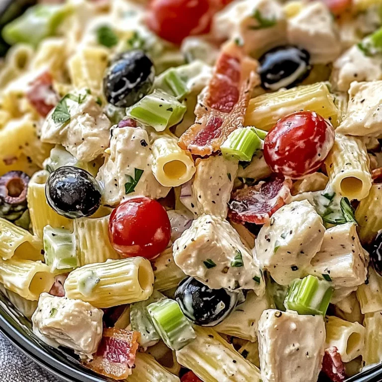 Salade de poulet et pâtes