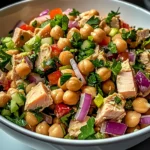 Salade rapide pois chiches thon