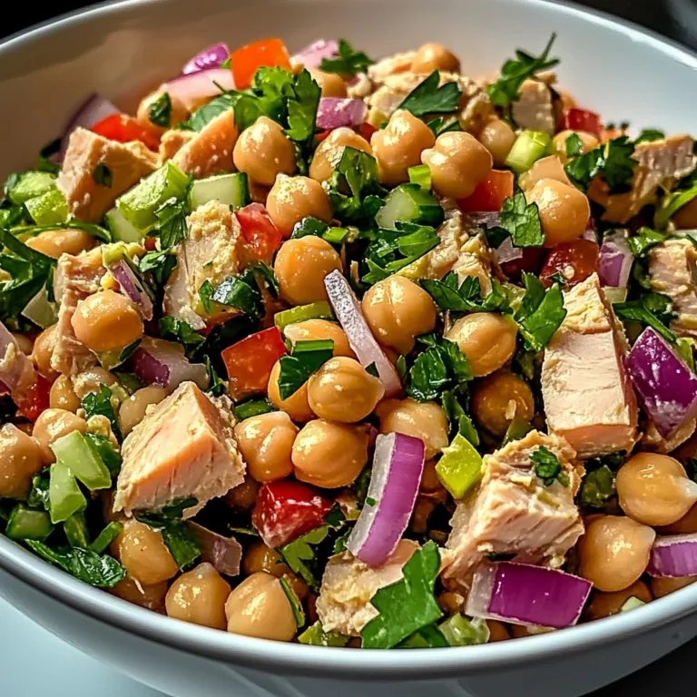 Salade rapide pois chiches thon