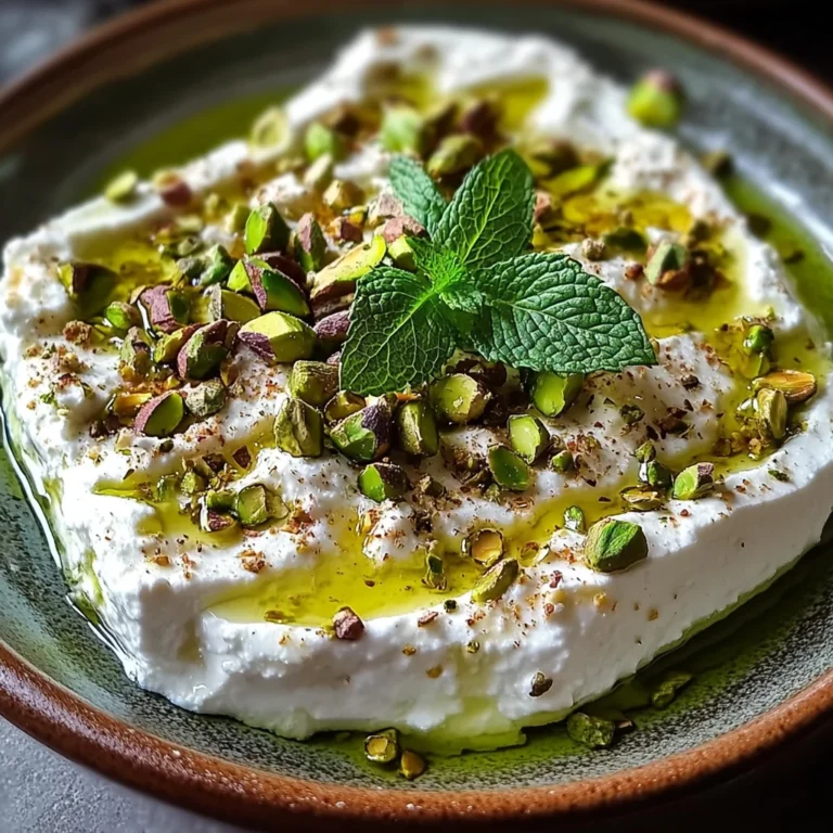 Crème de feta à la menthe et pistache