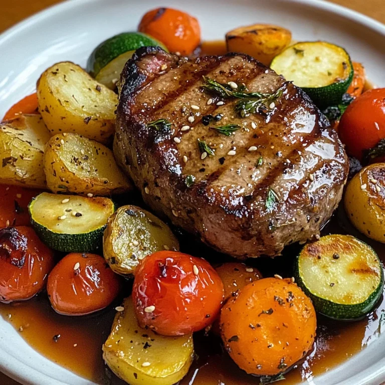 Filet mignon aux petits légumes