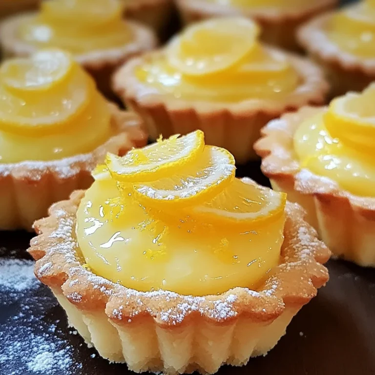 Mini tartelettes citron maison