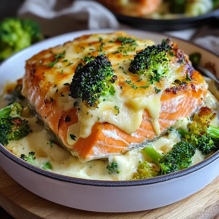 Parmentier au saumon et brocolis