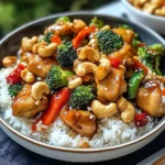 Poulet aux noix de cajou savoureux