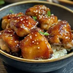 Poulet caramélisé savoureux