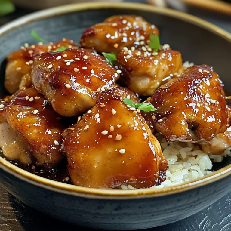 Poulet caramélisé savoureux