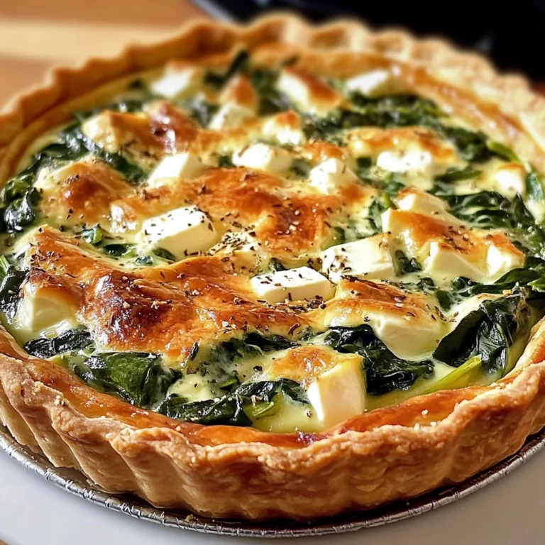 Quiche Boursin épinards maison