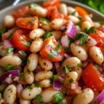 Salade turque haricots blancs
