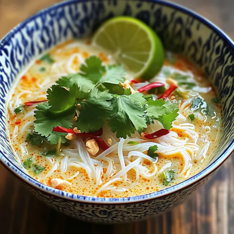 Soupe thaïe légère et parfumée