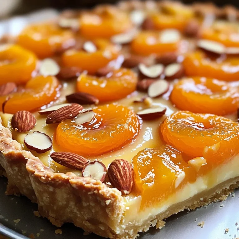 Tarte moelleuse abricots amandes