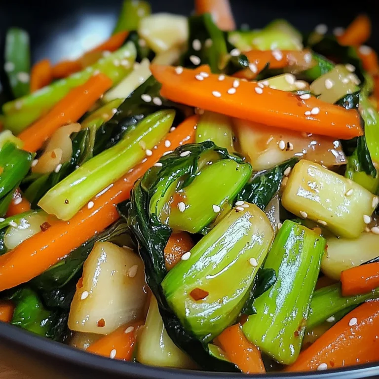 Wok croustillant aux légumes asiatiques